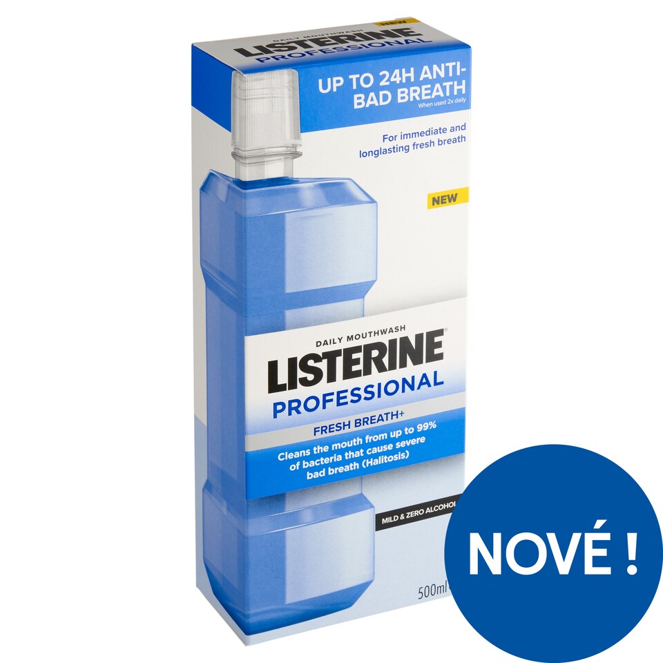 Listerine Professional Daily Mouthwash Fresh Breath+ 500ml