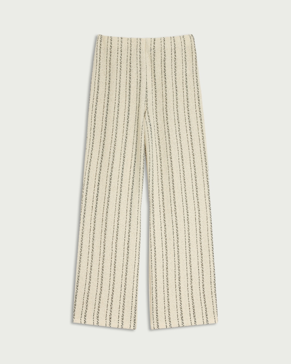 image 1 of F&F Striped Wide Leg Co-ord Trousers in Multi