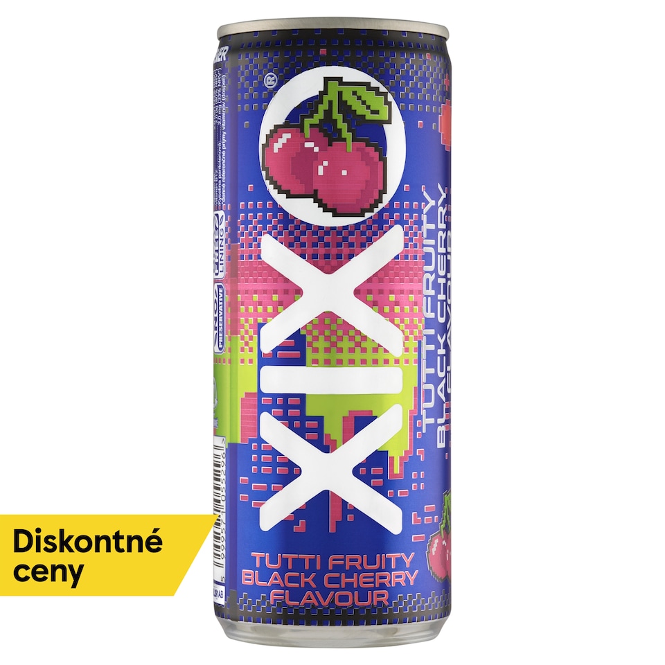 obrázok 1 z Xixo Tutti Fruity Black Cherry sýtený nealkoholický nápoj s príchuťou čiernej čerešne 250 ml