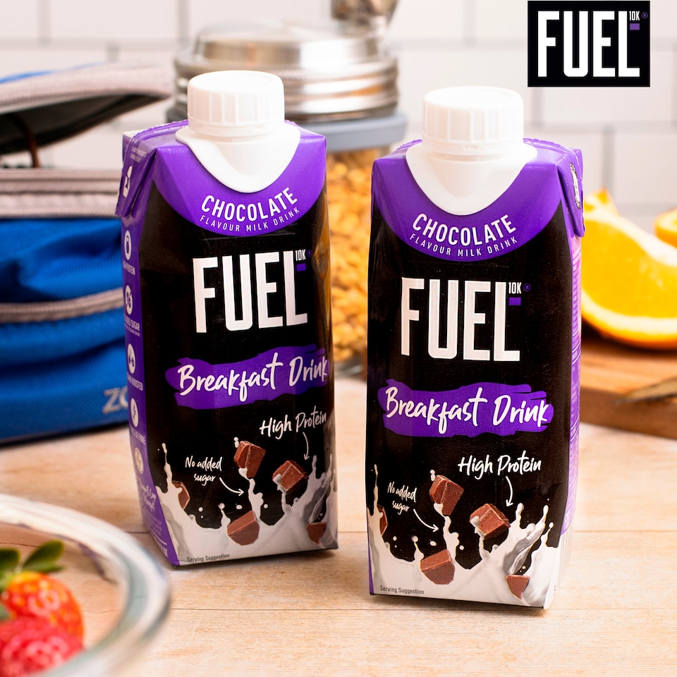 image 1 of FUEL10K Chocolate High Protein Milk Breakfast Drink 330ml