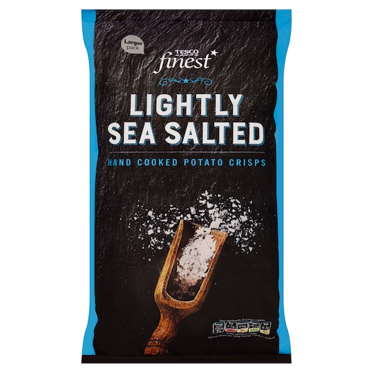 Tesco Finest Lightly Salted Sea Crisps 450g Tesco Groceries