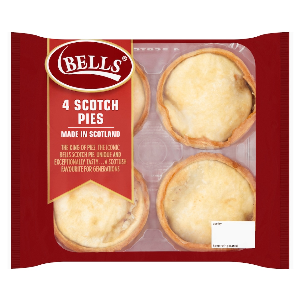 Bells Scotch Pies 4 Pack