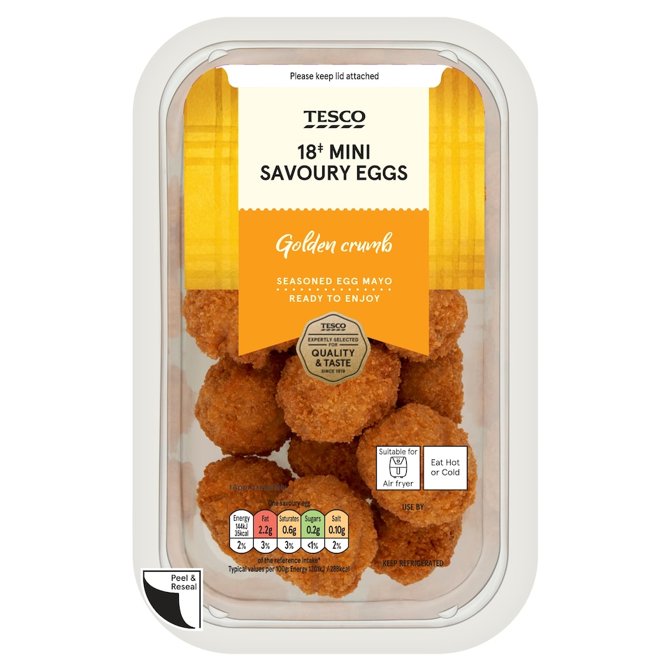 Tesco 18 Mini Savoury Eggs 216g