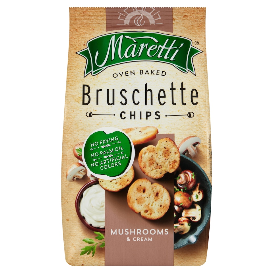 Obrázek 1 pro produkt Maretti Bruschette Chips Mushrooms & Cream 70g