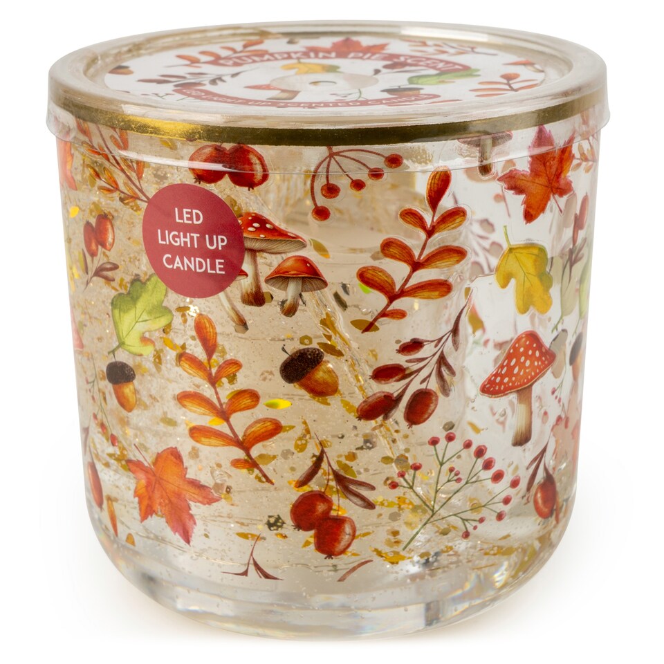 CANDLELIGHT AUTUMN LIGHT-UP CANDLE PUMPKIN PIE SCENT 70g