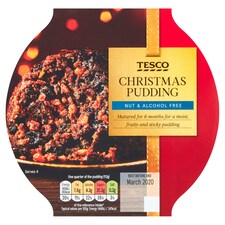 Tesco Alcohol Free Christmas Pudding 454G