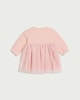 image 2 of F&F Baby Cotton Rich Tulle Dress in Pink