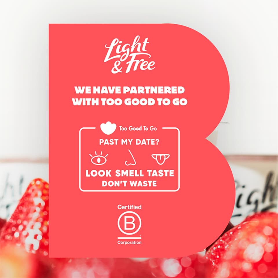 image 1 of Light & Free Peach Greek Style Fat Free Yoghurt 4x115g