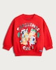 image 4 of Bluey Cotton Rich Christmas Print Sweatshirt in Red