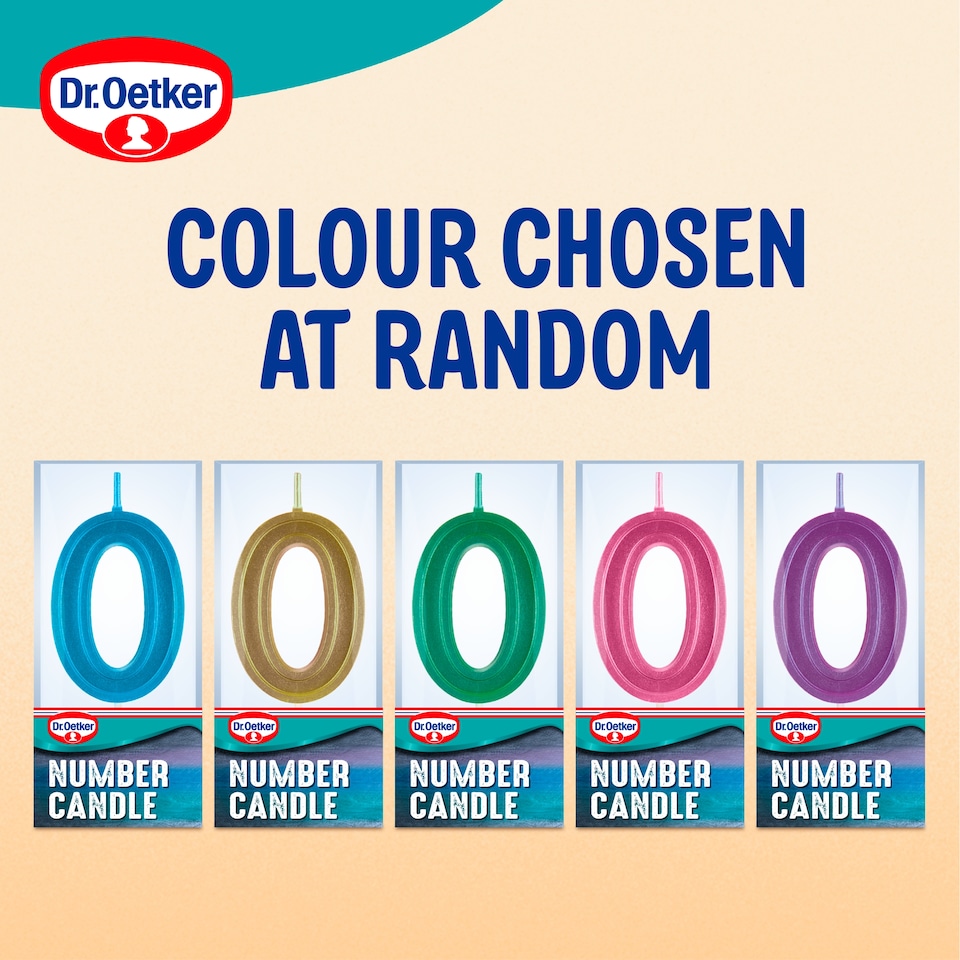 image 1 of Dr. Oetker Number 0 Candle