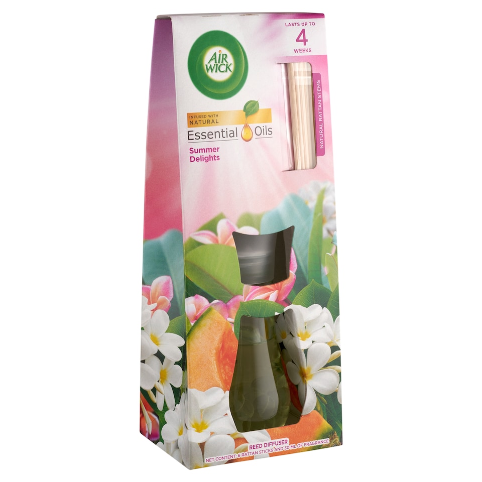 Air Wick Essential Oils Nyári Hangulat pálcikás légfrissítő 30 ml