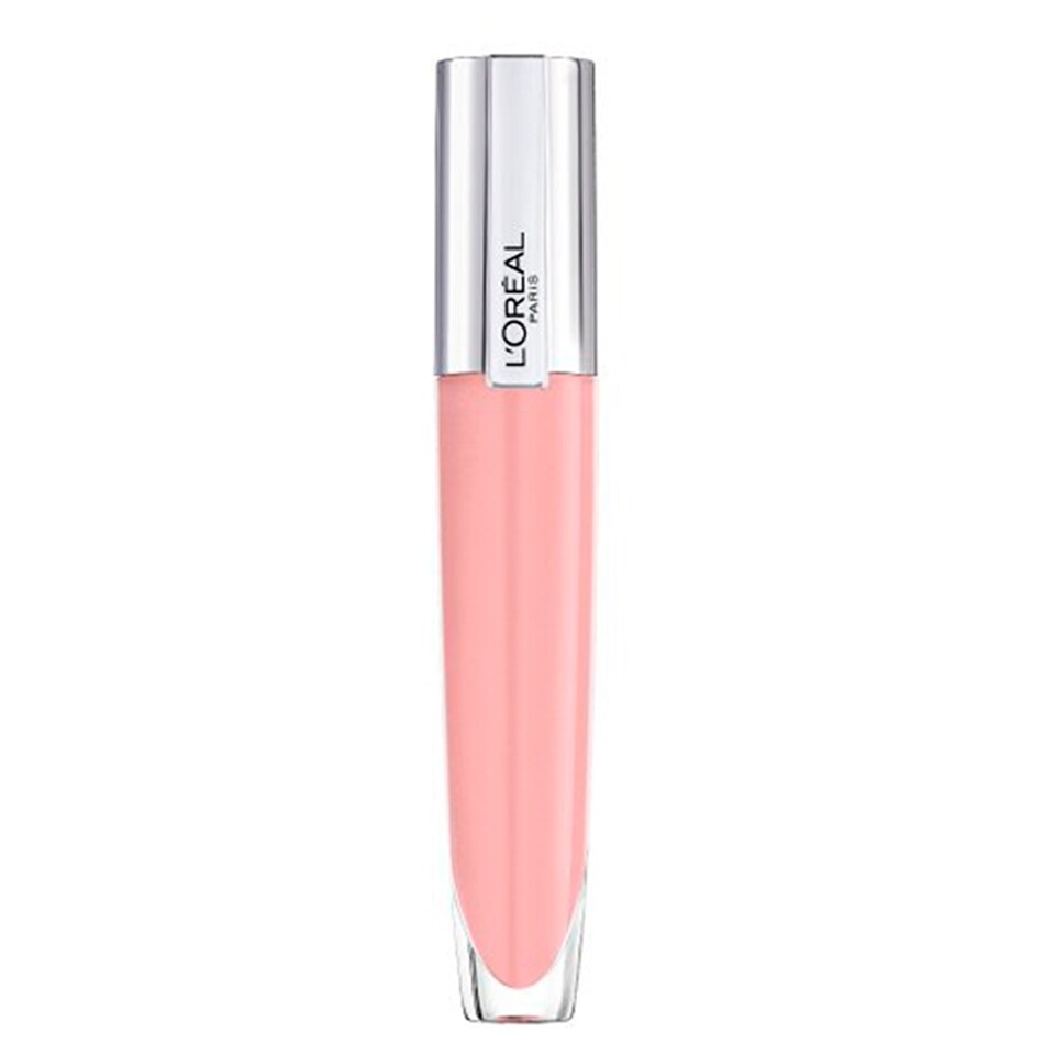 image 1 of L'Oreal Paris Rouge Signature Plumping Sheer Pink Lip Gloss 402 Soar 7Ml