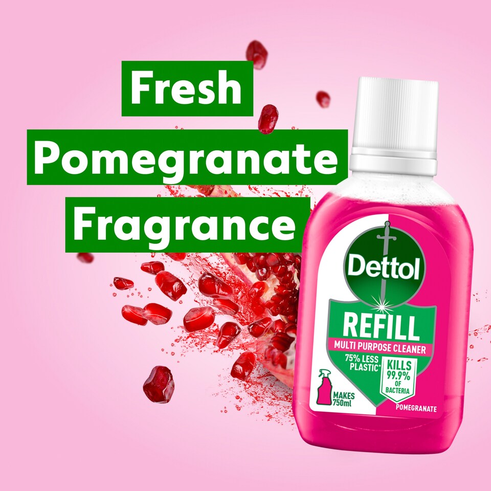 image 1 of Dettol Multipurpose Cleaning Spray Refill Pomegranate 50ml