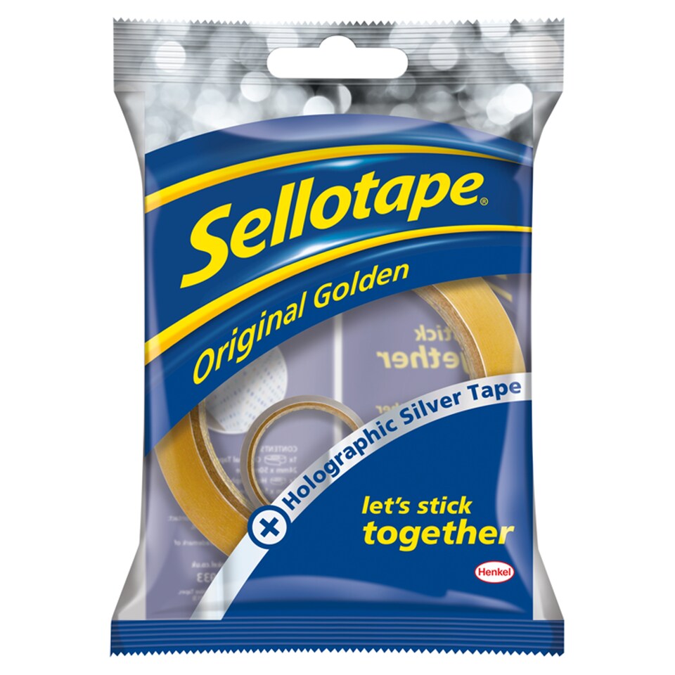 Sellotape 50M With 5M Silver Roll