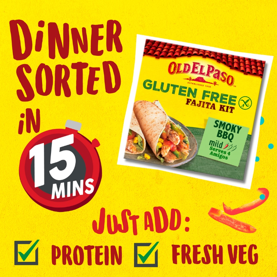 image 1 of Old El Paso Gluten Free Fajita Kit 462G