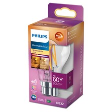 Philips Led Filament Classic 60W Bayonet Cap Dimmable