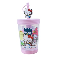 Hello Kitty & Friends Water Bottle Straw Cup 450ml