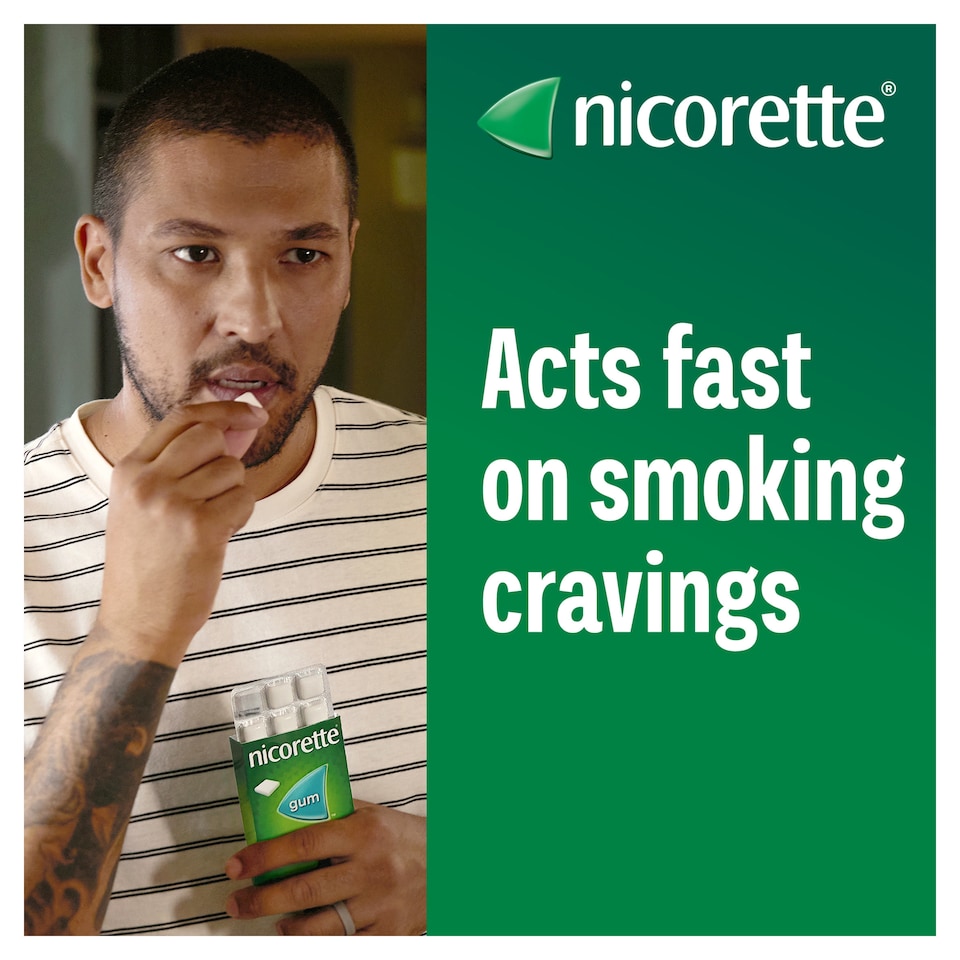 image 1 of Nicorette Stop Smoking Aid 2mg Nicotine Gum - Fruitfusion 105s
