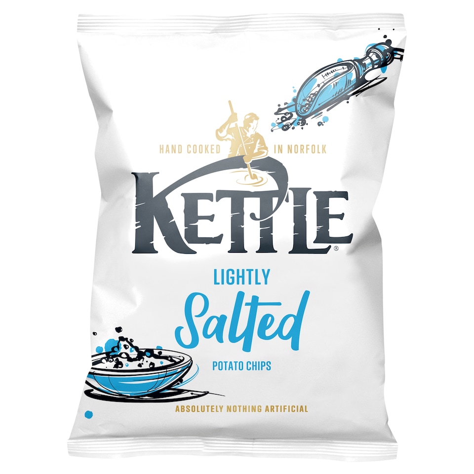 Kettle Lightly Salted Potato Chips 130G