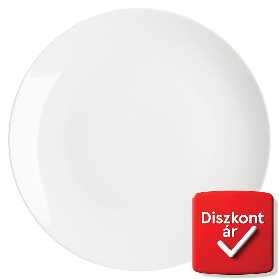 Tesco Home Core fehér porcelán tányér