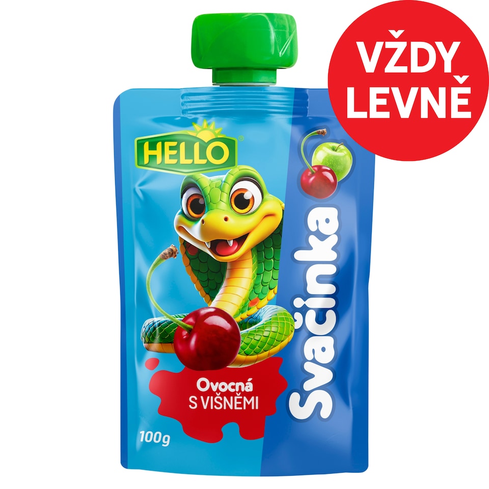 Hello Fruit Snack with Cherries 100g