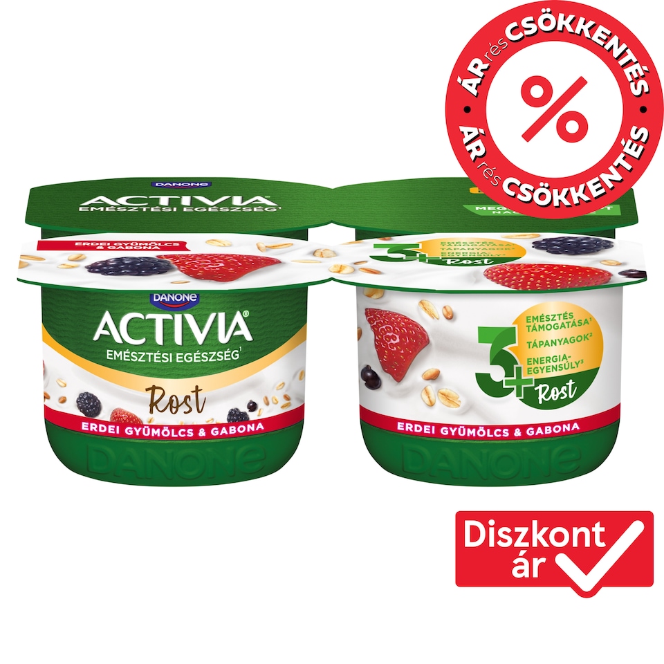 Danone Activia Rost Live Cultures Forest Fruit Yoghurt Cereals 4 x 120 g (480 g)