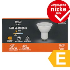 Tesco Home LED žiarovka 2,4W GU10 teplé biele svetlo 3 ks