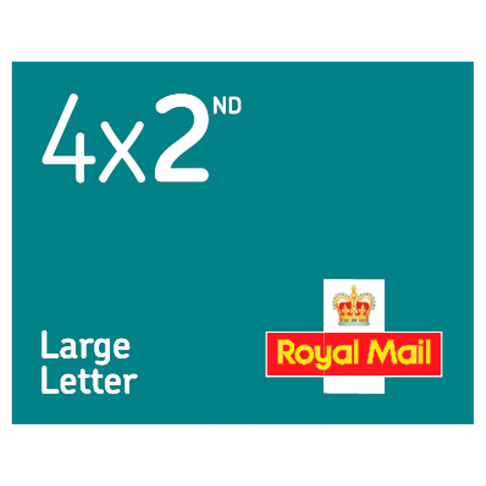 4 X Second Class Large Letter Book Of Stamps