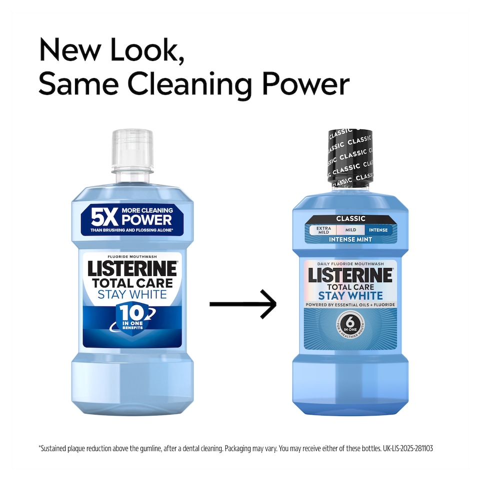 image 1 of Listerine Total Care Stay White Arctic Mint Mouthwash 500ml