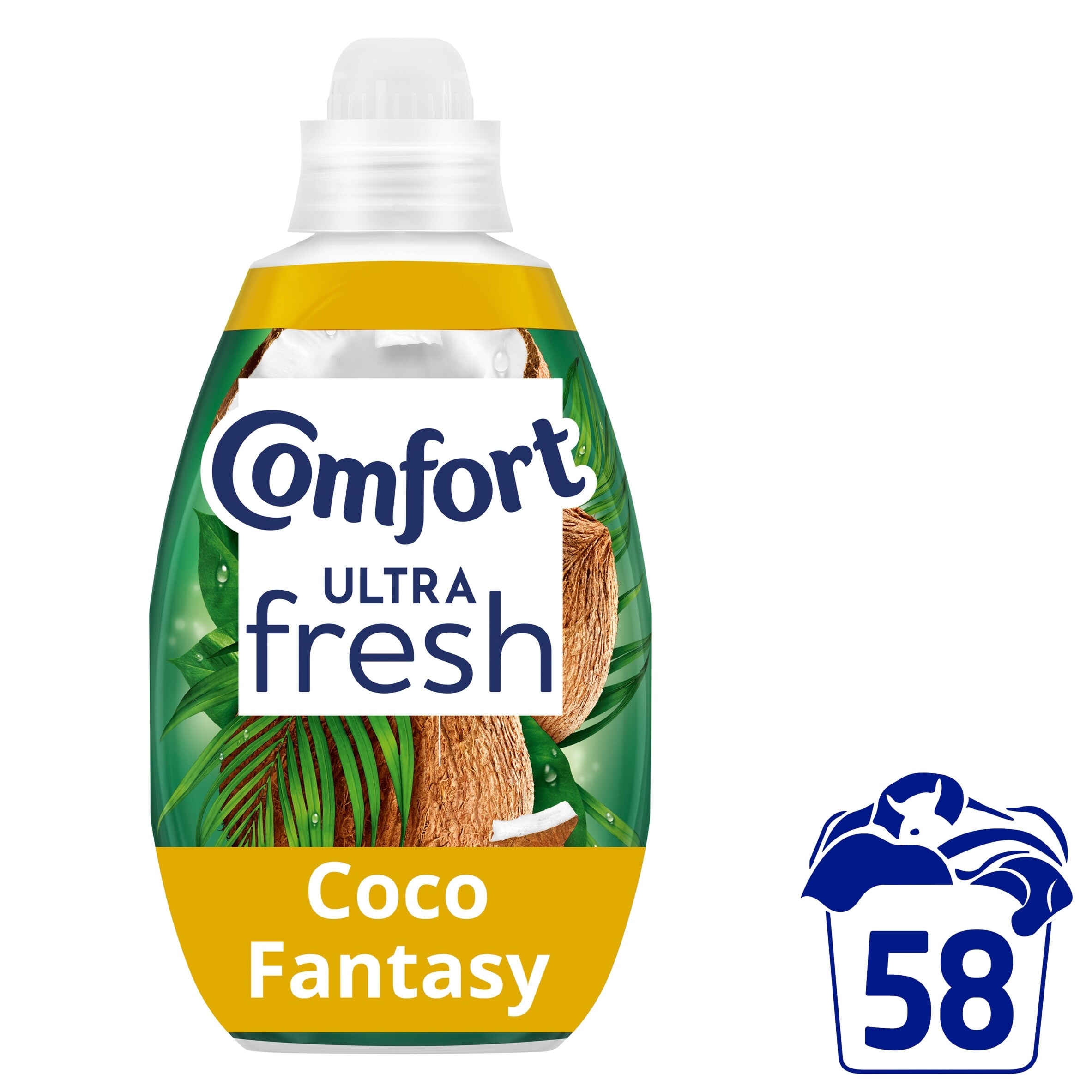 Comfort Ultra Fresh & Protect Fabric Conditioner Coco Fantasy 58 Washes 870ml