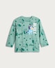 image 4 of Bluey Pure Cotton Long Sleeved T-Shirt in Green