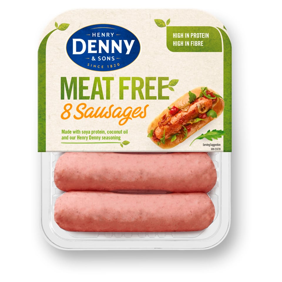 Denny 8 Meat Free Sausages 304g