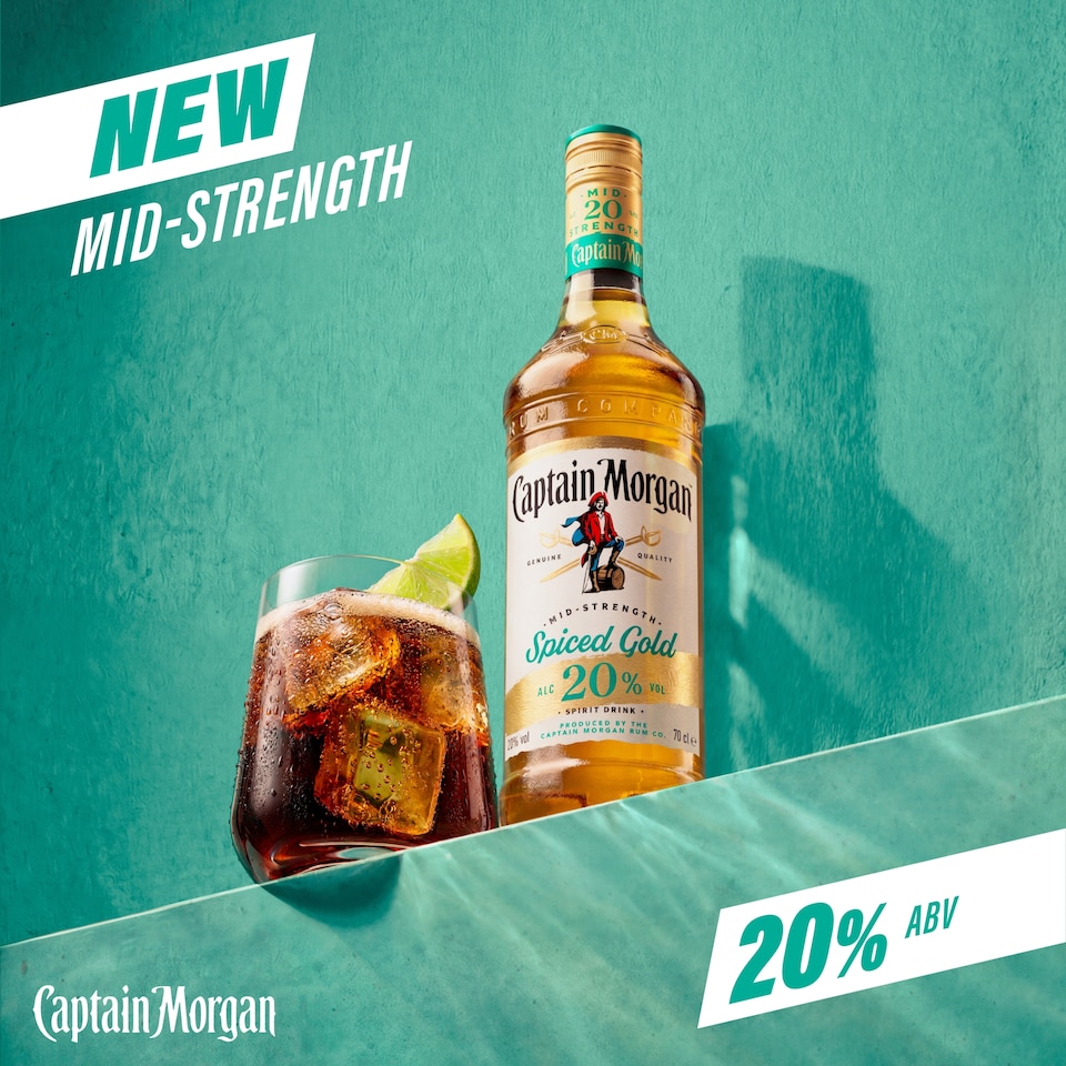 image 1 of Captain Morgan Mid Strength Spirit Drink 70cl