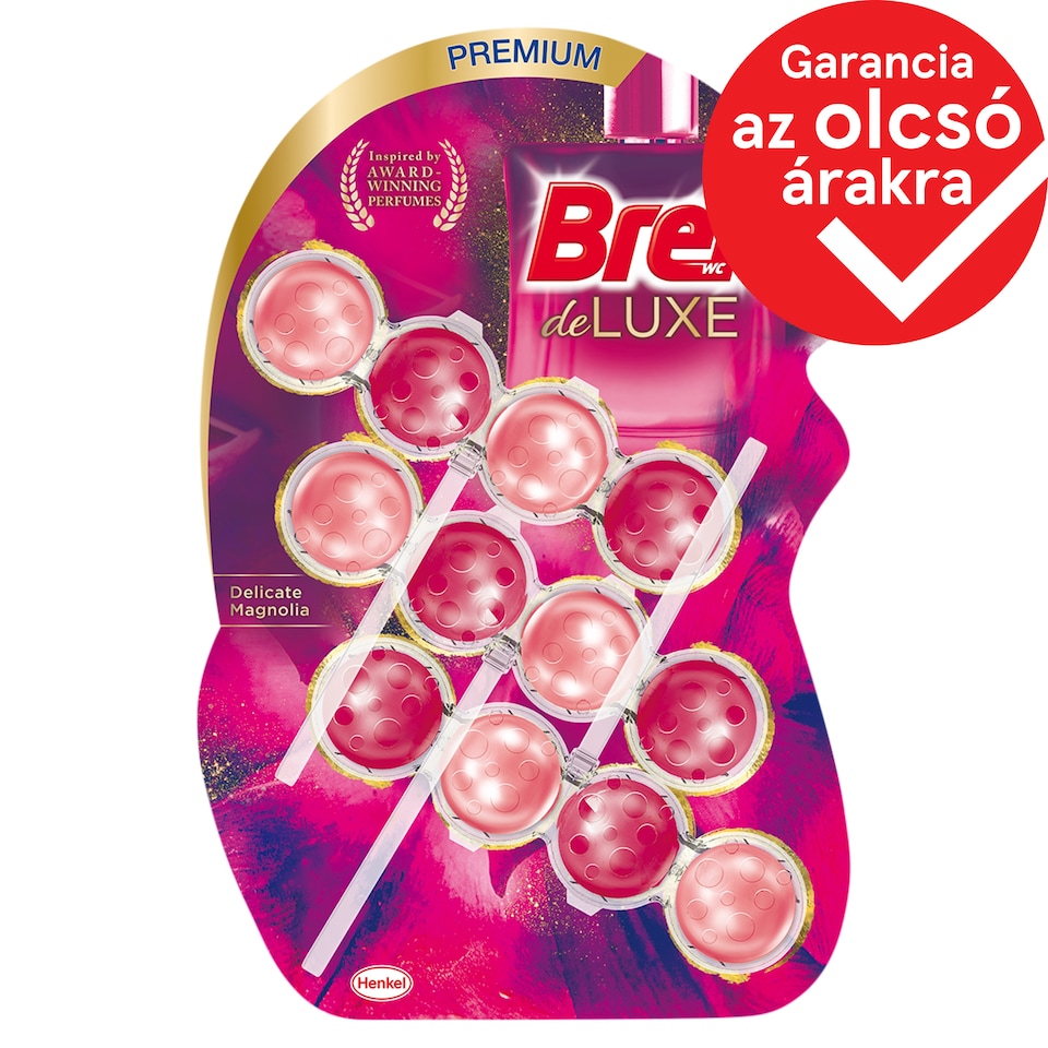 image 1 of Bref Deluxe Delicate Magnolia Toilet Block 3 x 50 g