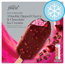 Tesco Finest 3 Double Cherry & Chocolate Ice Creams 3x71g