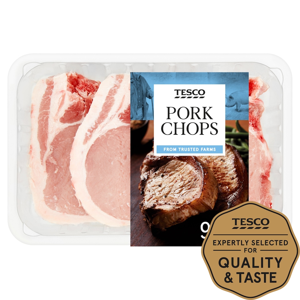 Tesco Pork Chops 4 Pack 900G