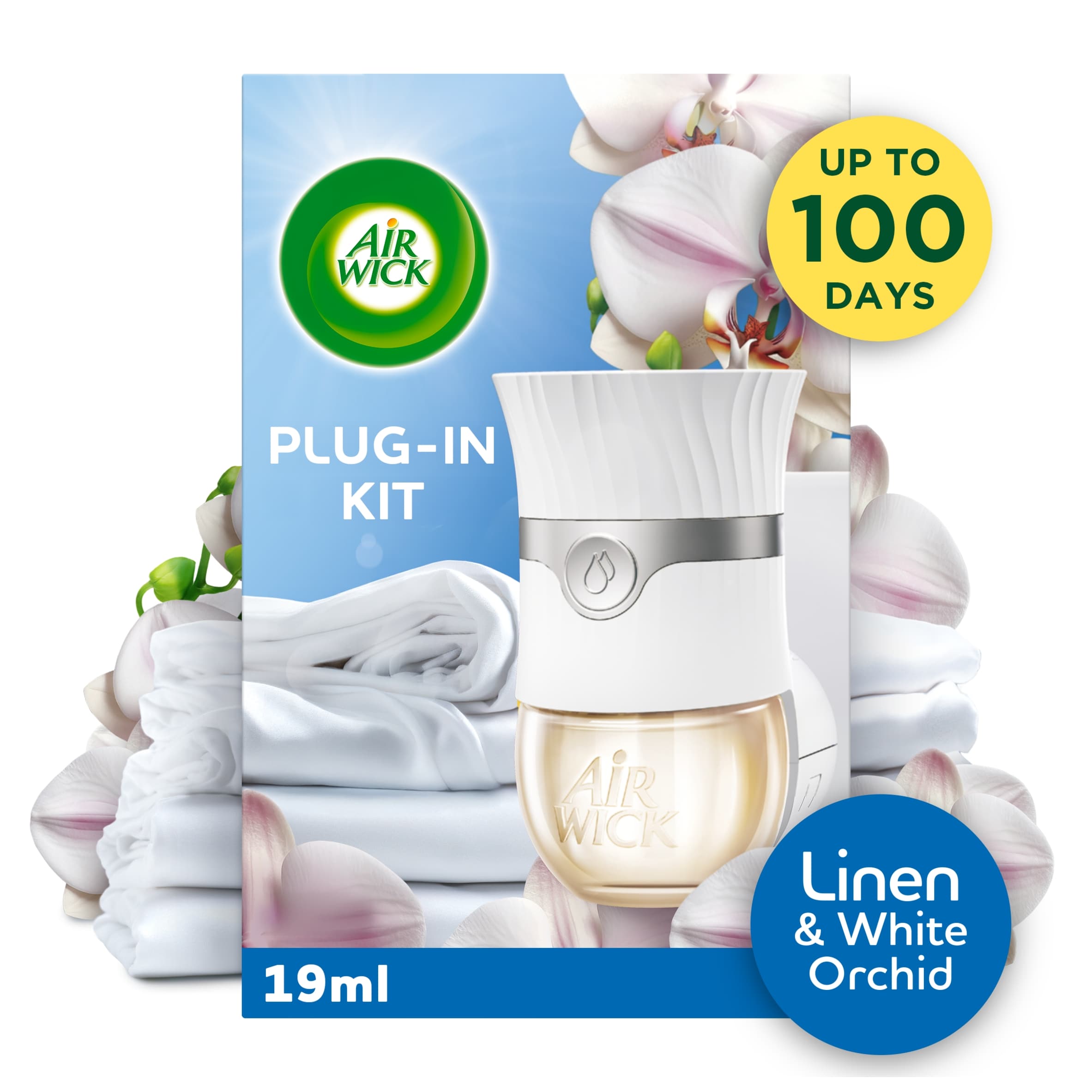 Air Wick Plug-In Kit Linen & White Orchid Air Freshener 19ml