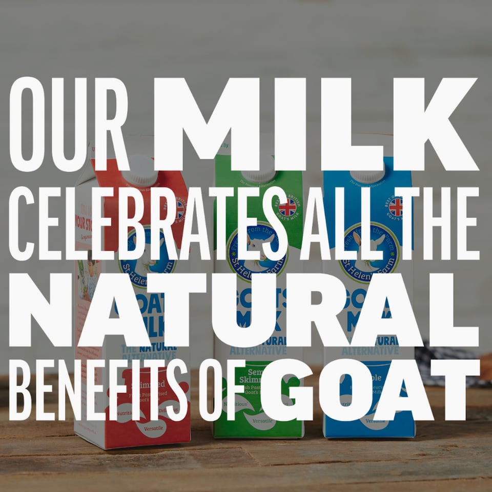 image 1 of St Helen's Fresh Whole Goats Milk 1 Litre