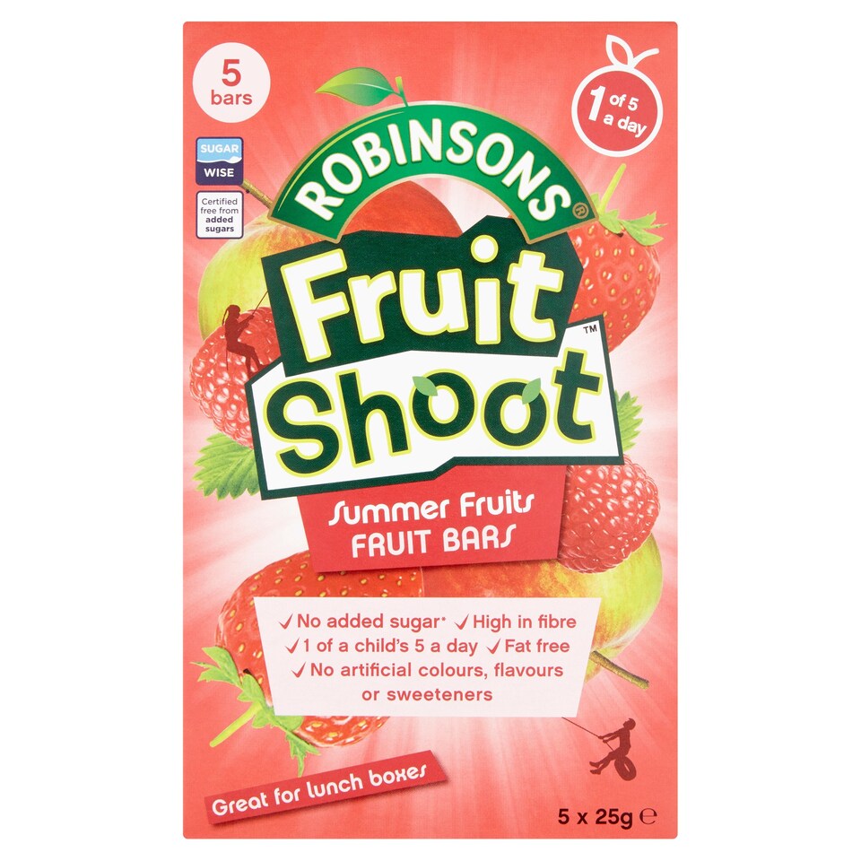Fruit Shoot Summer Fruits Fruit Bars 5X25g