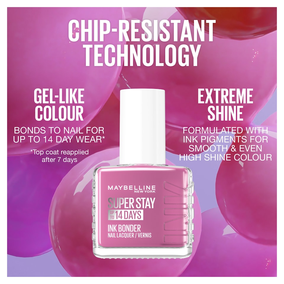 image 1 of Maybelline Superstay 3D Gel Effect Ink Bonder, Top Coat, 12ml 