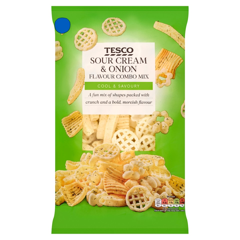 Tesco Sour Cream & Onion flavour Combo Mix 150g