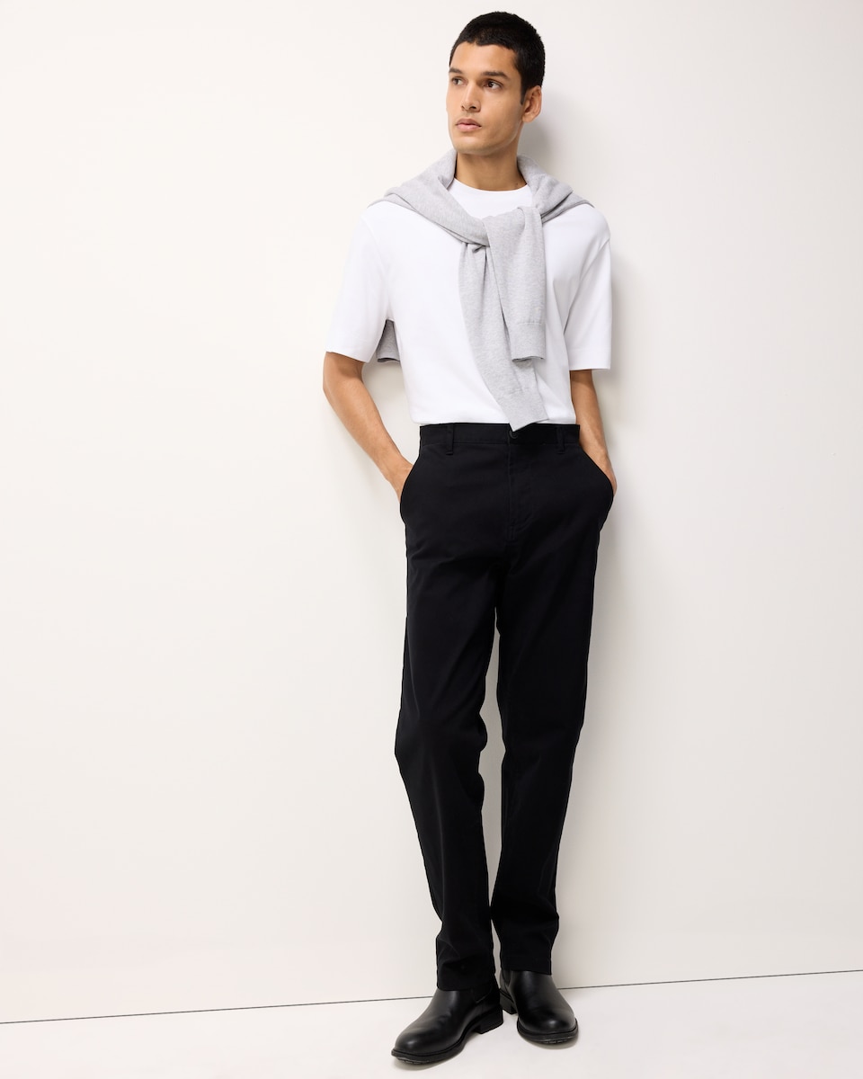 image 1 of F&F Pure Cotton Relaxed Fit T-Shirt in White