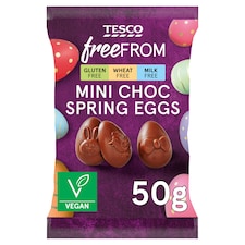 Tesco Free From Mini Choc Spring Eggs 50g