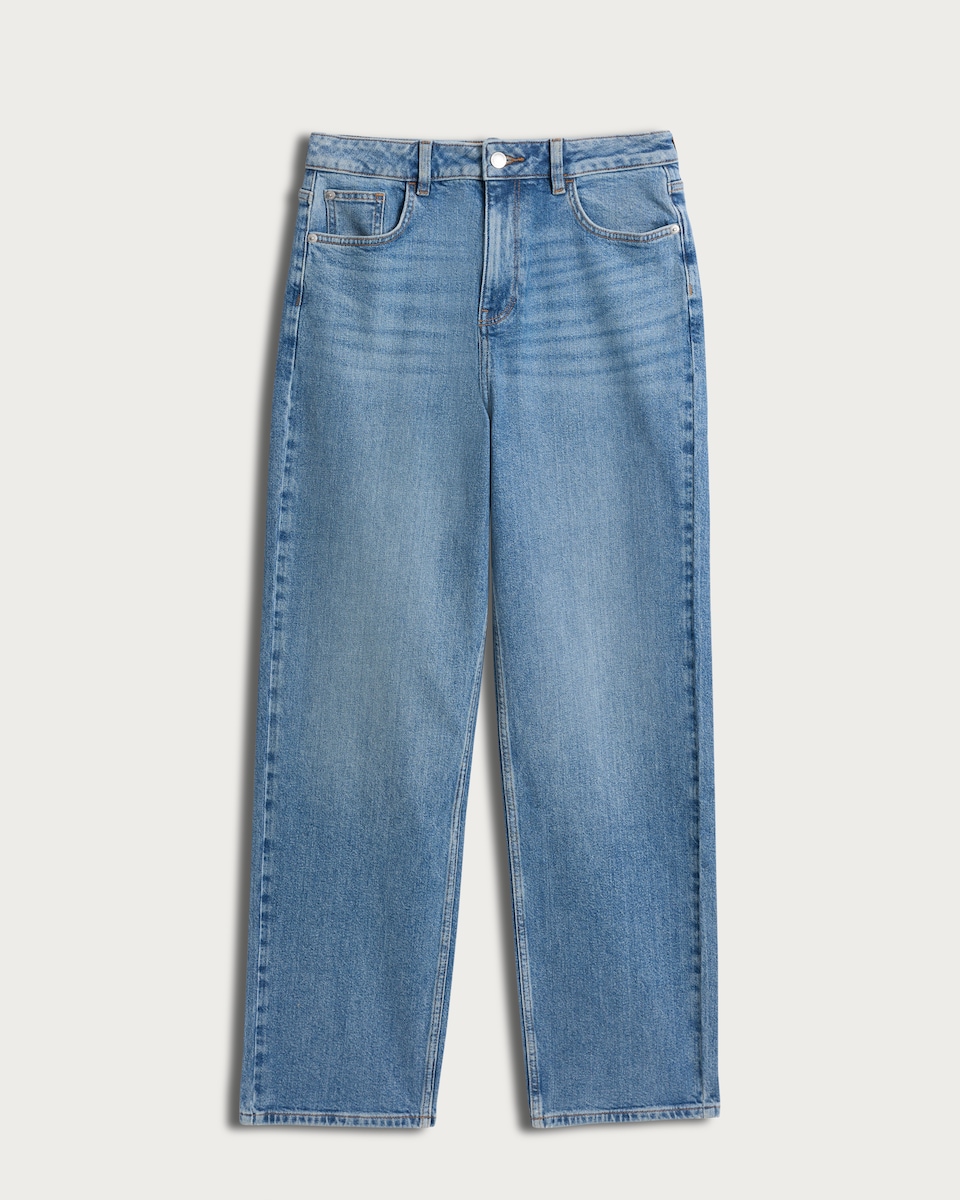 image 1 of The F&F Edit Straight Leg Jeans in Blue