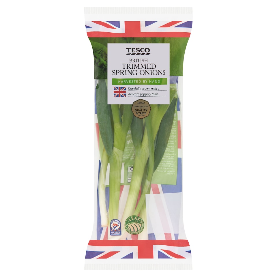 Tesco Trimmed Spring Onions 100G Tesco Groceries