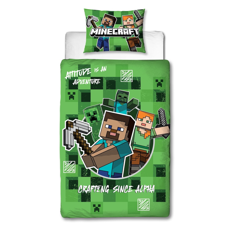image 1 of MINECRAFT DUVET SET SINGLE