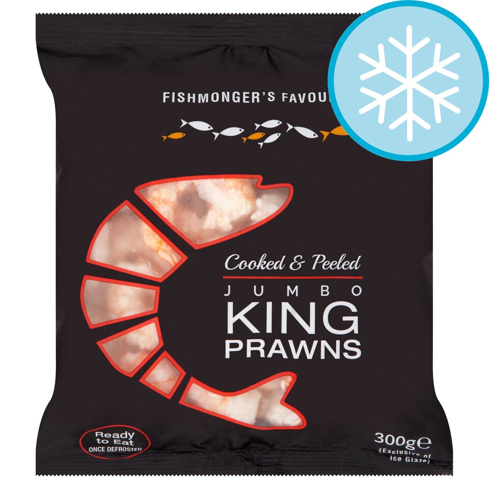 Fishmongers Favourite C&P Jumbo King Prawns 300G