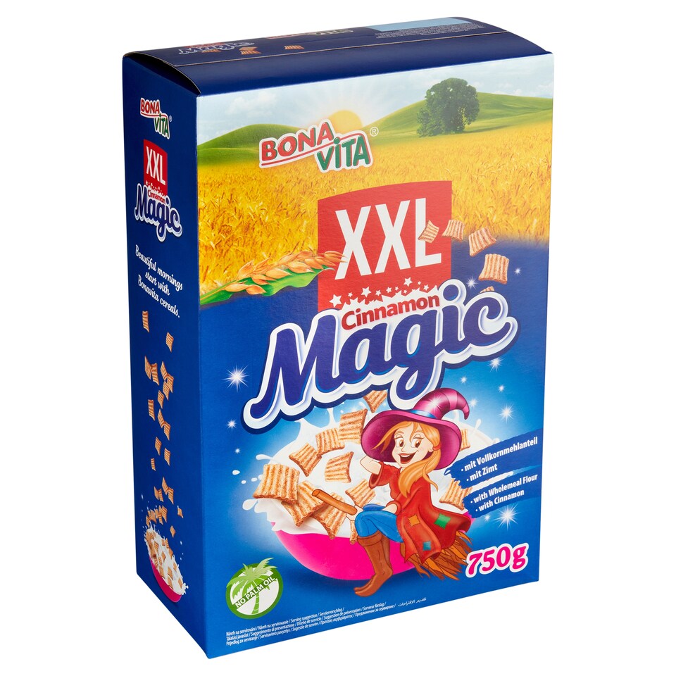 Bona Vita Cinnamon Magic Cereal Squares with Cinnamon 750g