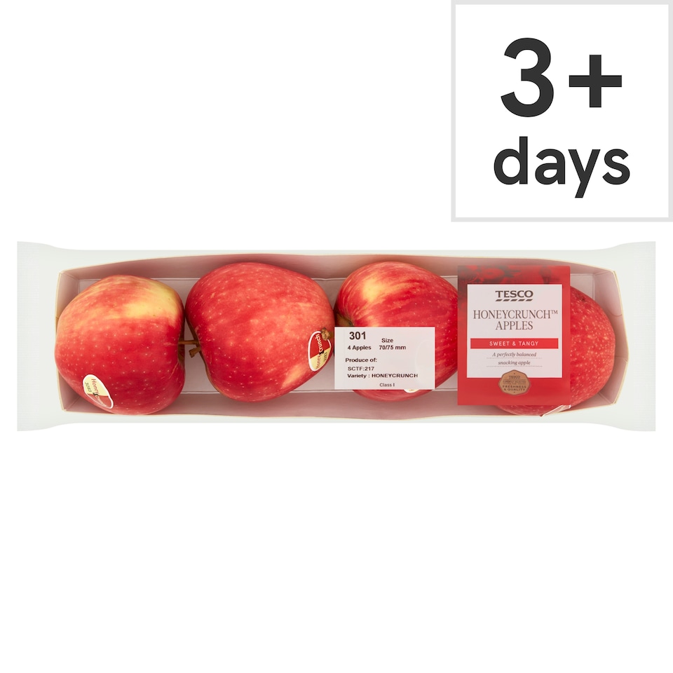 image 1 of Tesco Honeycrunch Apples 4 Pack