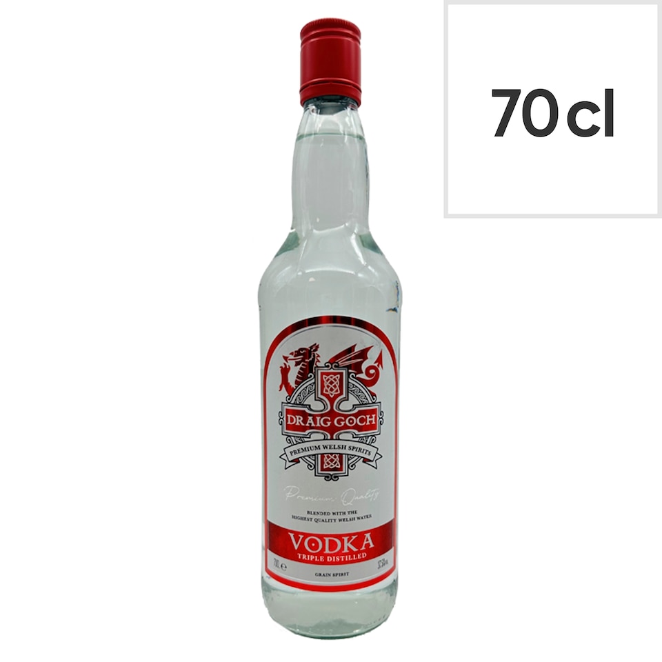 Draig Goch Welsh Vodka 70cl
